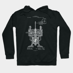 Tesla Oscillator Earthquake Machine Patent 1894 Hoodie